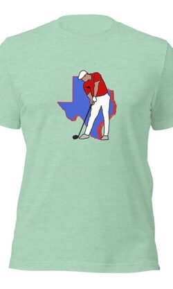 Bryson DeChambeau Golf & Texas State Silhouette Cotton Short Sleeve Shirt