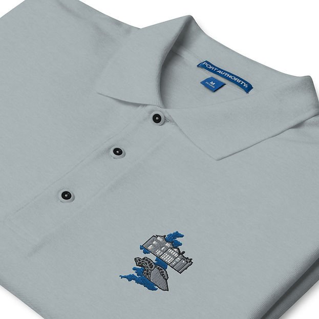 The Old Course St Andrews Swilcan Bridge UK Golf Men's Premium Polo Shirt - Image 4