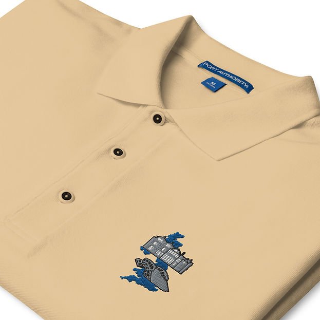 The Old Course St Andrews Swilcan Bridge UK Golf Men's Premium Polo Shirt - Image 2